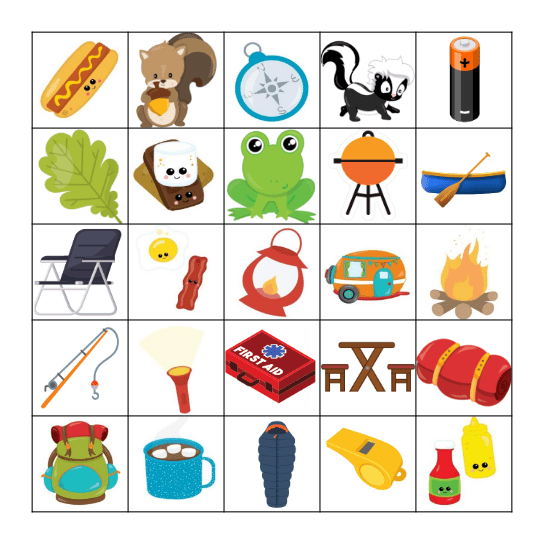 Campfire Bingo! Bingo Card