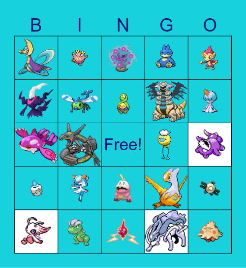 Shiny Hunts 2023! Bingo Card