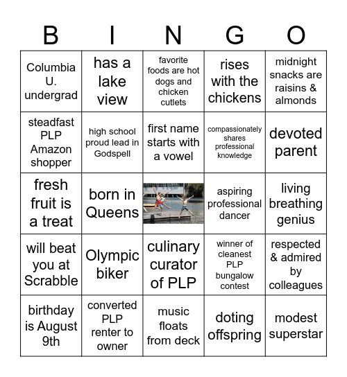 Name That PLPer BINGO Card