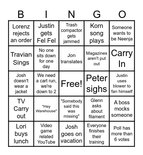 Bingo Card