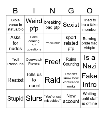 Pet Rock Troll Bingo Card Bingo Card
