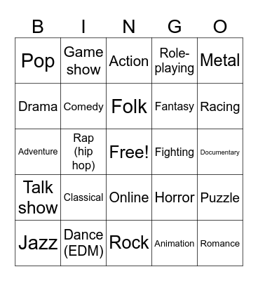 vocabulary M 3 unit 3 1 Bingo Card