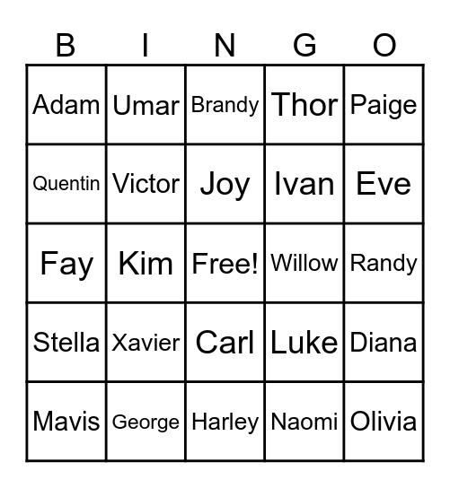 Telesitter Bingo:  Return of the Bingo Card