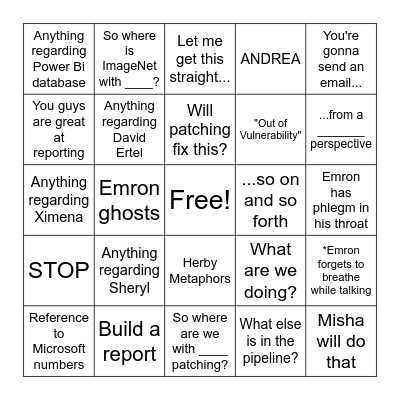 8/3/2023 Bingo Card