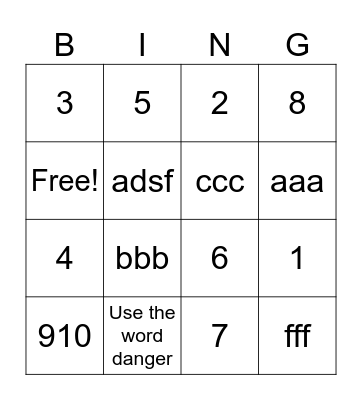 Inbound Sales Bingo Card