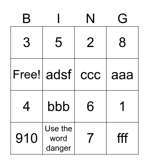 Inbound Sales Bingo Card