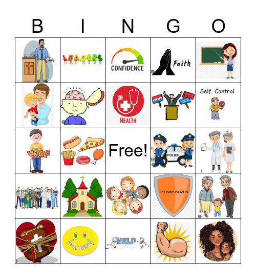 I Can Pray For.. Bingo Card