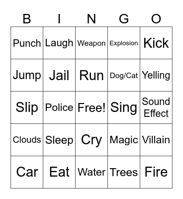 Movie Bingo Card