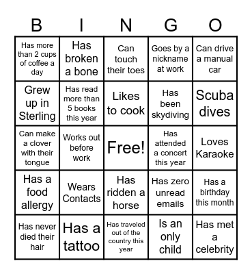ASO Bingo Card