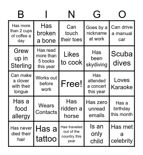 ASO Bingo Card