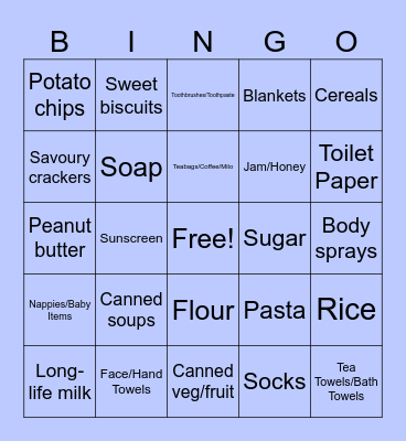 ST VINNIES APPEAL BINGO Card