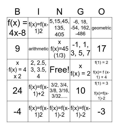 Module 3 Review Bingo Card