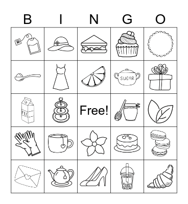 Birthday Par-tea! Bingo Card