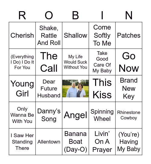 Robin's 70th Birthday Bingo! Bingo Card
