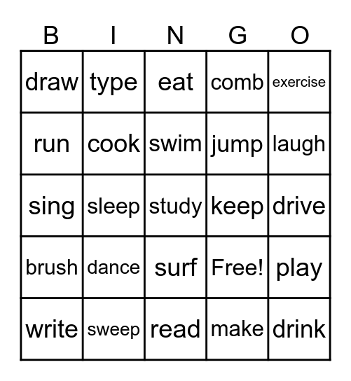 V85 No. 1-24 Bingo Card