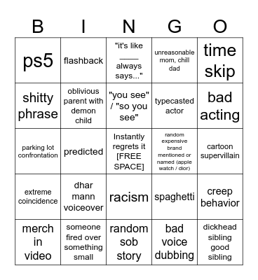 Dhar Mann Bingo v4 Bingo Card