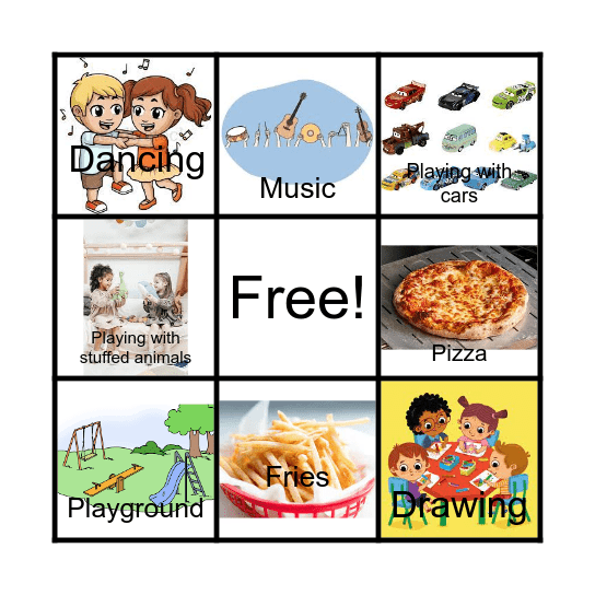 Friendship Bingo Card