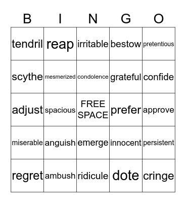 Esperanza Bingo Card