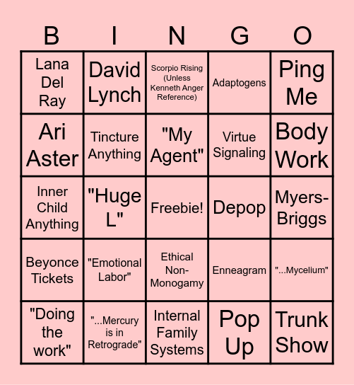I politely leave the chat Bingo Card