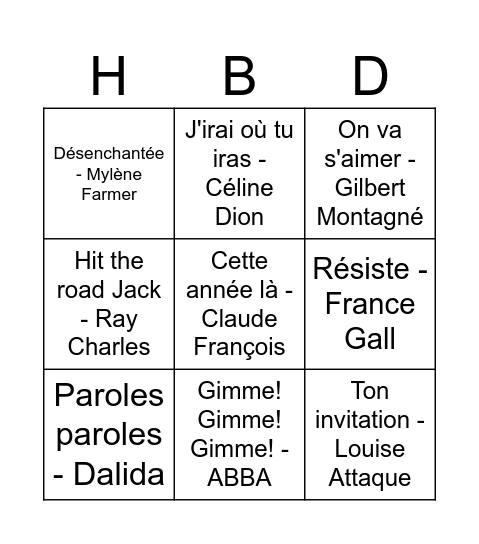 90 ans Maimaine ! Bingo Card