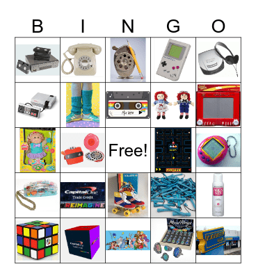 Blast from the Past BINGO! 7/31 Bingo Card