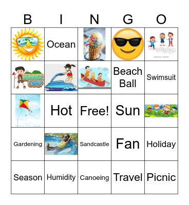 Summer Fun Bingo! Bingo Card