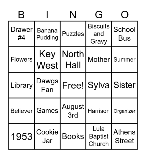 Nita's Birthday Bingo! Bingo Card