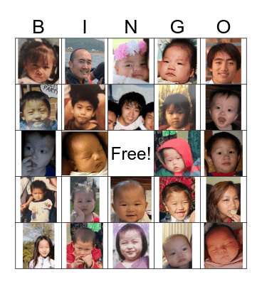 Baby Bingo 2023 Bingo Card