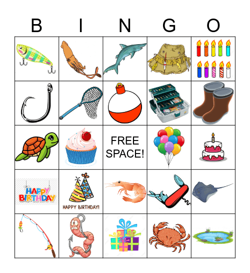 GOING FISHING! Bingo Card
