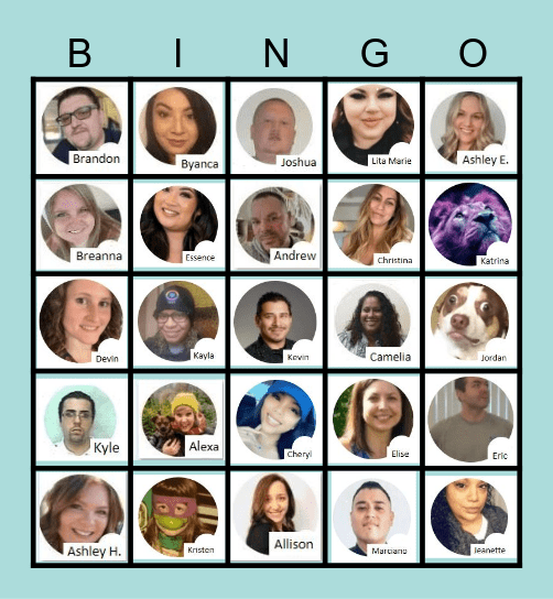 All Hands Bingo Card