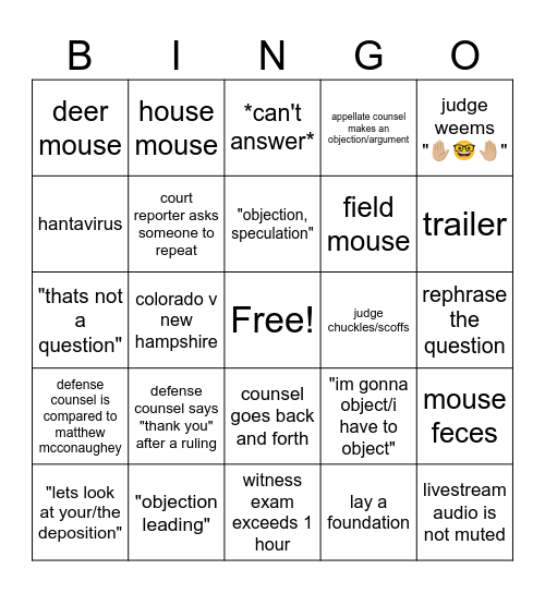 House of Mouse: 281st Bingo Card