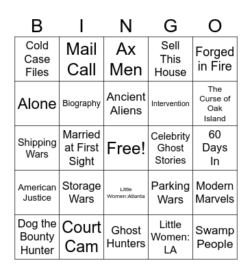 BIG SERIES BINGO Card