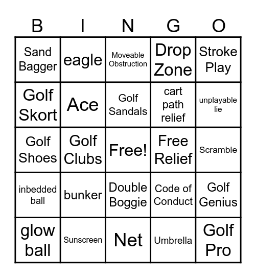 FOLGA Bingo Card