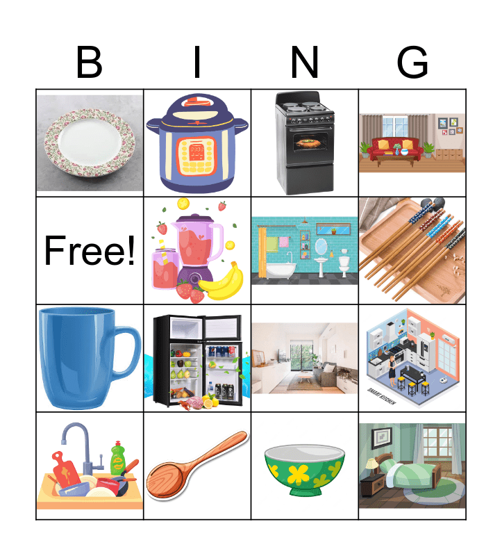 kitchen Bingo Card