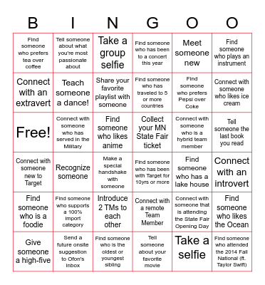 Home Team Bingoo Bingo Card