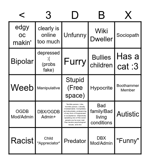 dveveil betar bingo Card