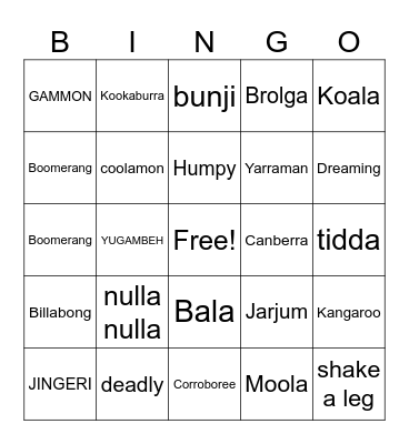 2023 NAIDOC - FOR OUR ELDERS Bingo Card