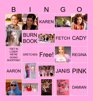 MEAN GIRLS BINGO Card