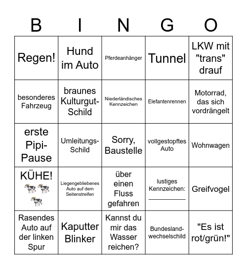 Auto-Bingo Card