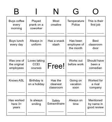 Discover. Learn. Succeed. Bingo Card