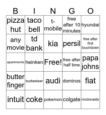 chris Bingo Card