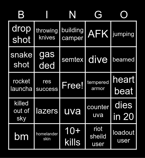 Warzone 2 Bingo Card Warzone 2 bingo card