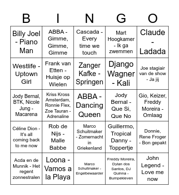 BBQ 2023 Bingo Card