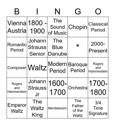 Soli Deo Gloria Bingo Card