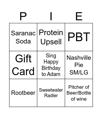 GET SOME Bingo Card