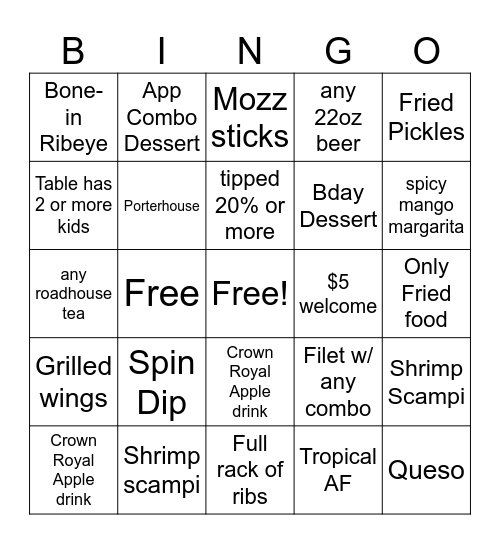 FUNDAY FRIDAY Bingo Card