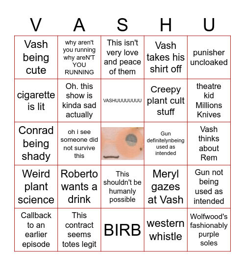 ReStampede Episode 10 Bingo Card