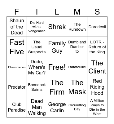 Movies_07222023 Bingo Card