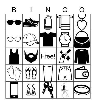 Picture People Bingo Card