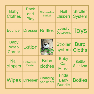 “TEDDY” BINGO Card
